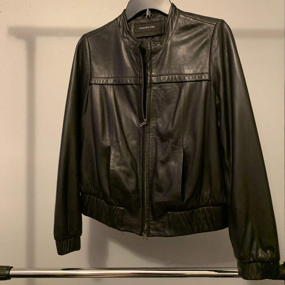 Jones New York Women's Leather Jacket (S)